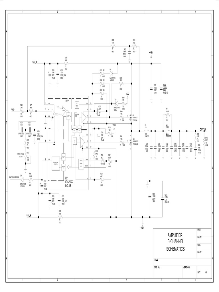 Class D Amplifier Schematics12 | PDF