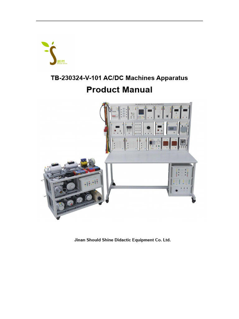 AC/DC Machines Training Manual | PDF | Electric Motor | Transformer