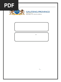 Isizulu Grade 9 Hl Baseline Assessment Final