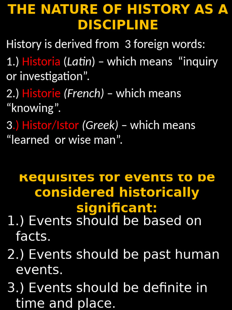 1 the Nature of History as a Discipline Updated | PDF | Anno Domini ...
