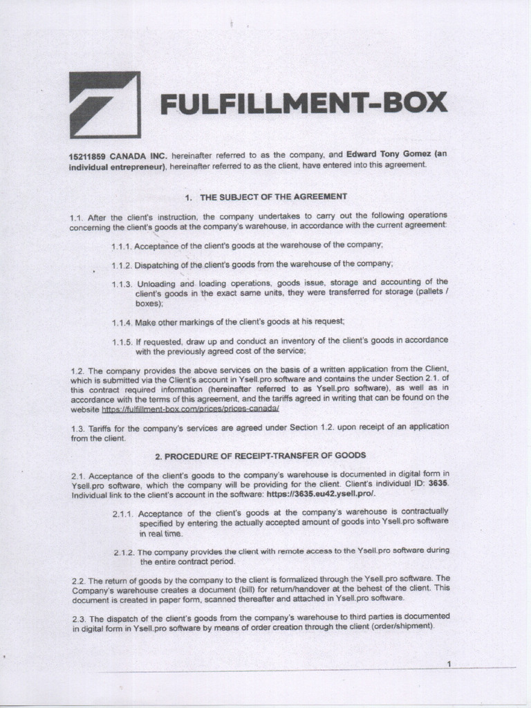 EG Contract | PDF