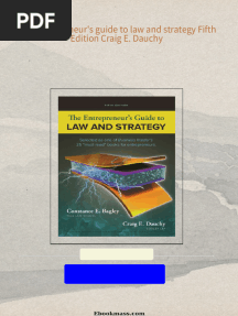 The entrepreneur's guide to law and strategy Fifth Edition Craig E. Dauchy all chapter instant download