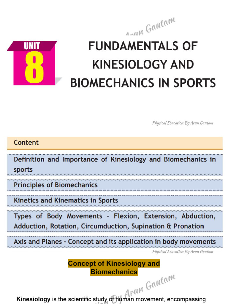 Understanding Body Movements in Biomechanics | PDF | Anatomical Terms ...