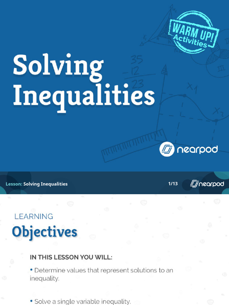 Inequality Solving for Students | PDF