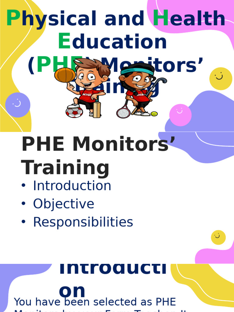 PHE Monitors' Training Guide | PDF