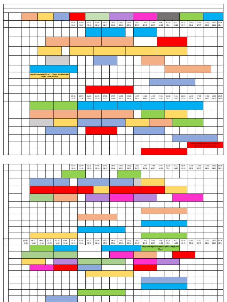 Fall 2024 Course Timetable Overview | PDF