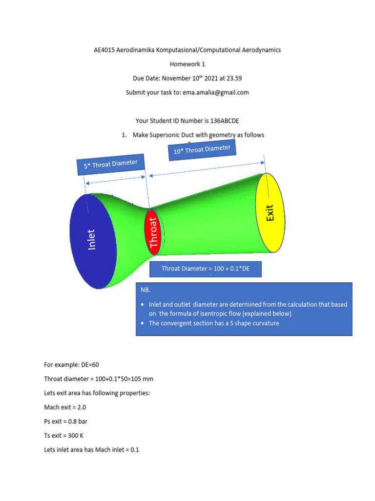 Homework 1 Computational Aerodynamics Laboratory | PDF | Mach Number ...