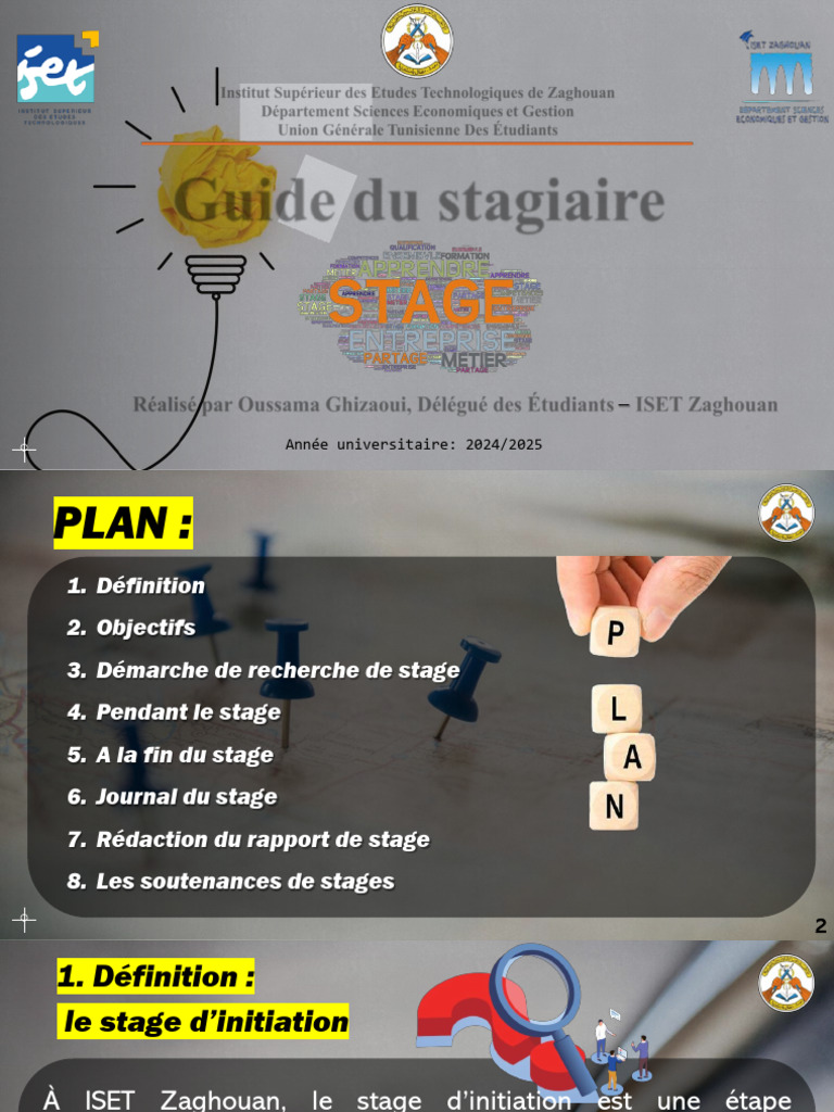 Guide Pratique du Stage à l'ISET | PDF | Business | Gestion du temps