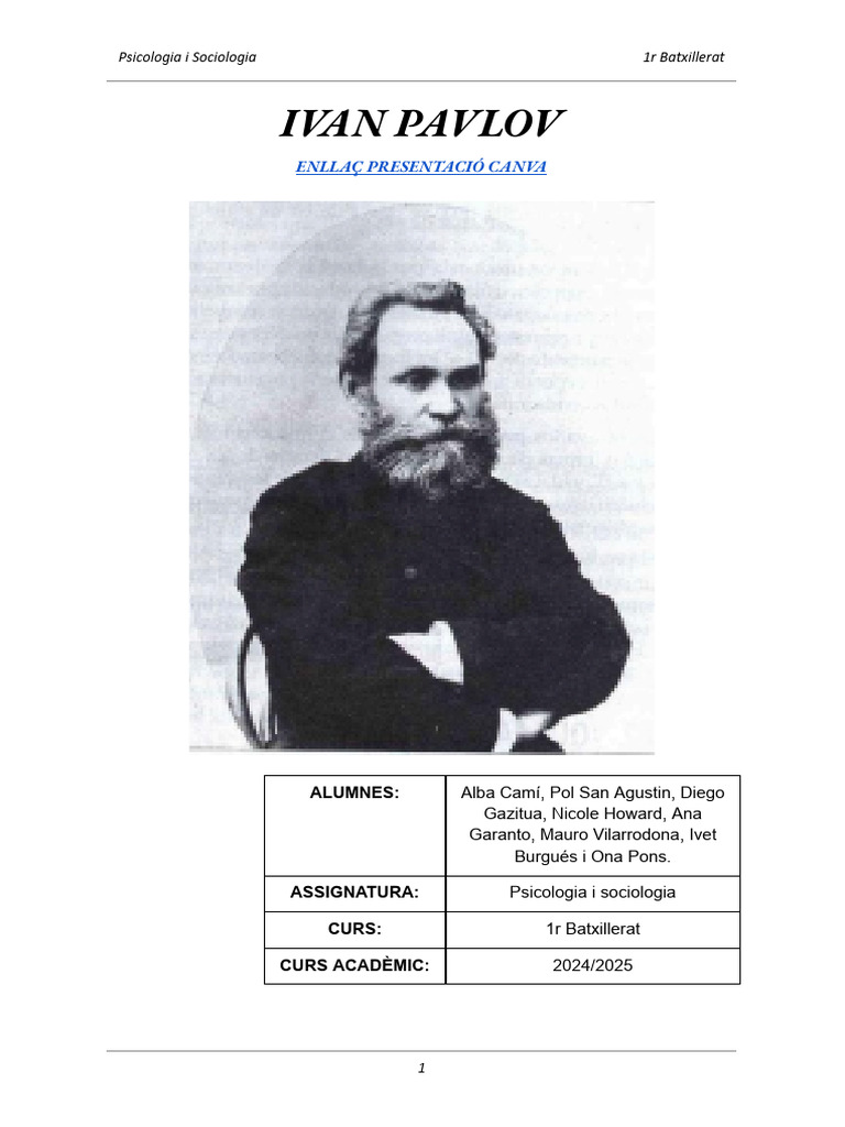 I. Pavlov | PDF
