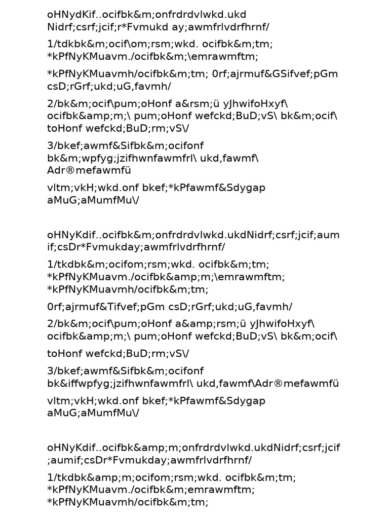 Overview of BKef Document | PDF