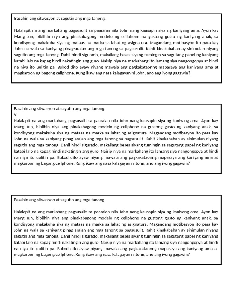 Edukasyon Sa Pagpapakatao Handouts Pdf