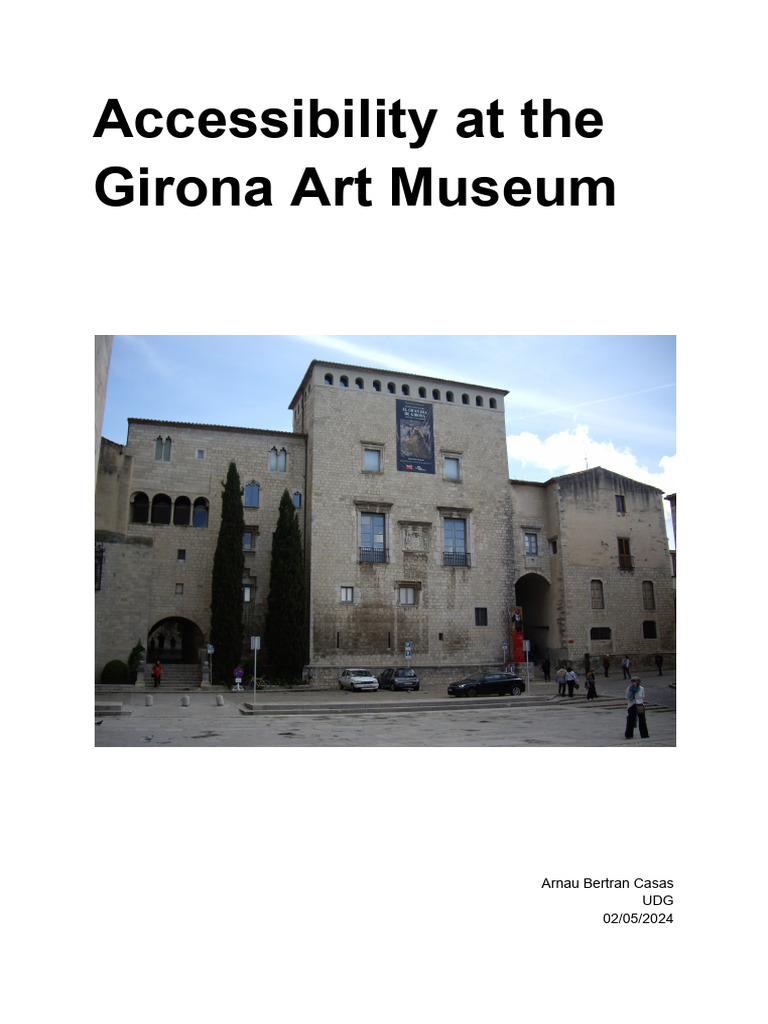 Accessibility at The Girona Art Museum | PDF | Accessibility | Museum