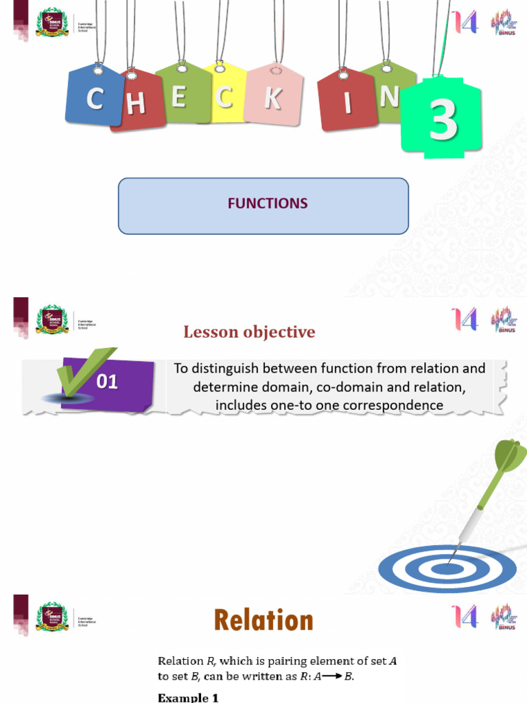 Grade 9 Mathematics - WK18 - Functions (Check in 3) | PDF