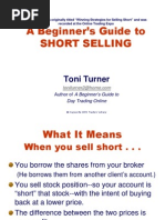 Beginners Guide To Short Selling With Toni Turner