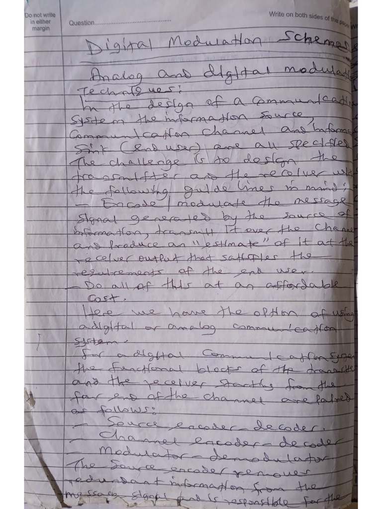 Digital Communication Systems-Notes (26!10!2923) | PDF