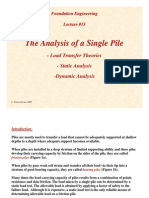 Lecture15 Analysis of Single Piles