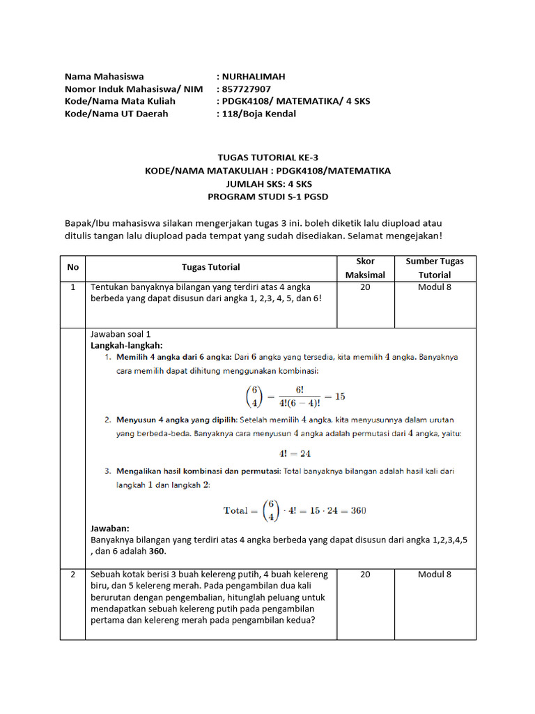Tugas - 3 - Nurhalimah - 857727907 Ok | PDF