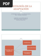 PSICOLOGÍA DE LA ADAPTACIÓN