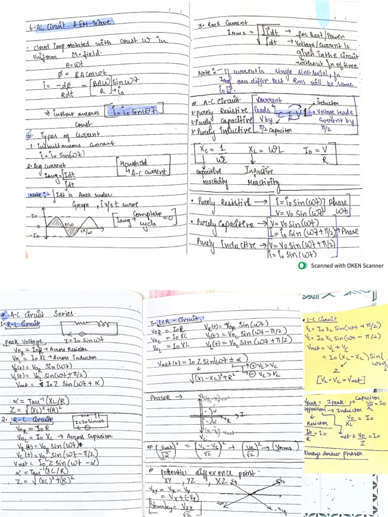 AC Circuit and EM Waves | PDF