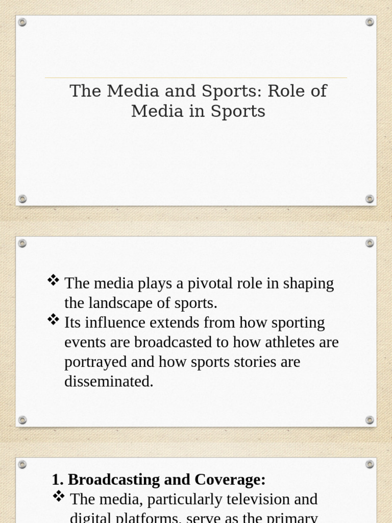 Media's Impact on Sports Coverage | PDF | Augmented Reality | Mass Media