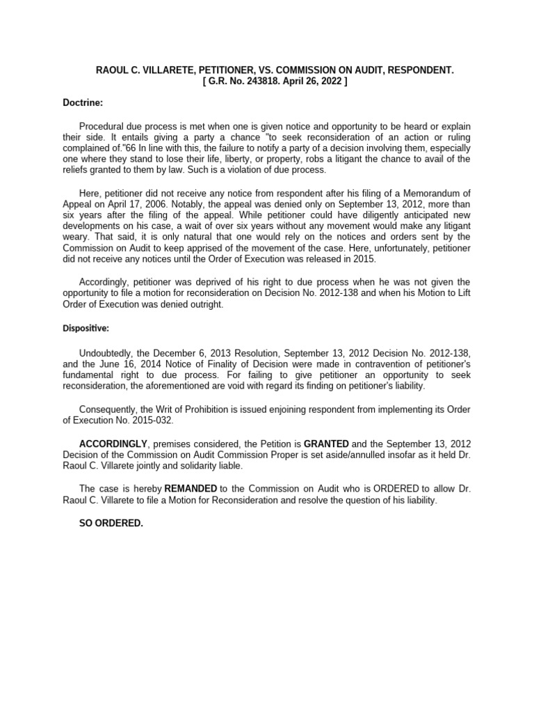 Legal Victory for Due Process | PDF