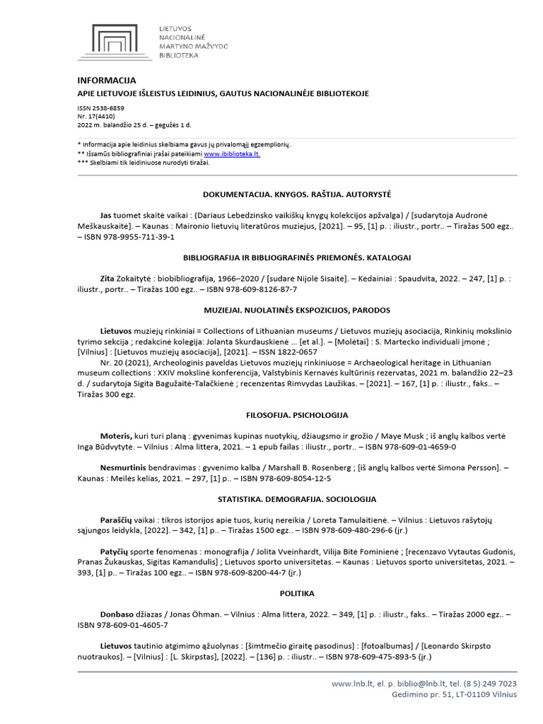 Informacija: WWW - Ibiblioteka.lt | PDF