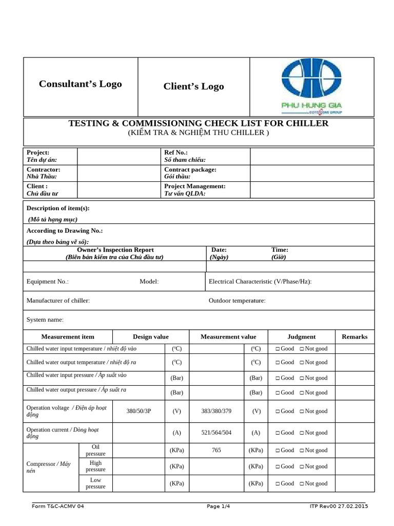 T&C-ACMV 04 - Chiller | PDF