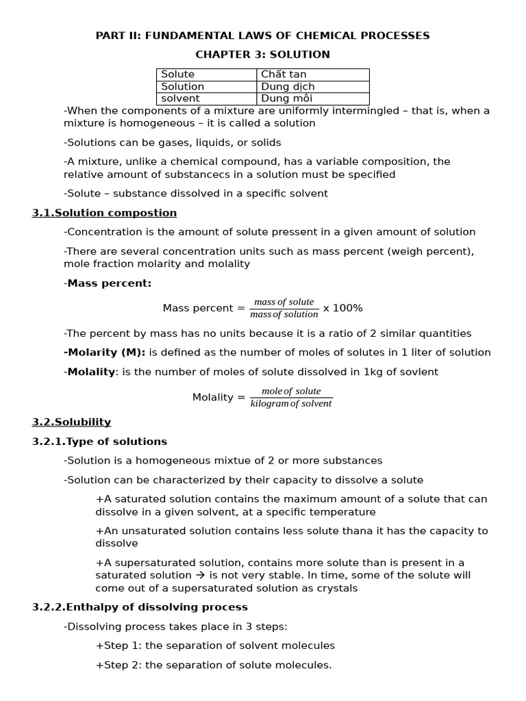 Part II - Chapter 3 - 18.12.2024 | PDF | Acid | Solubility