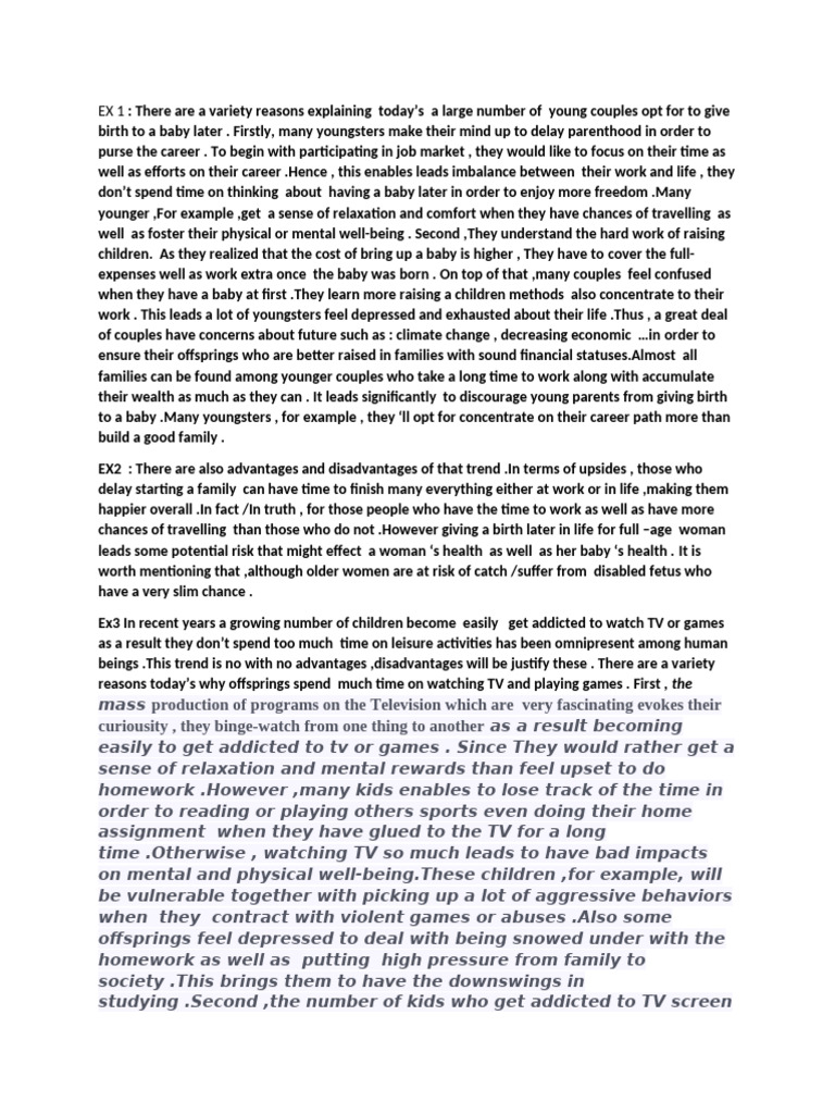 EX 1 | PDF | Human Development | Psychology