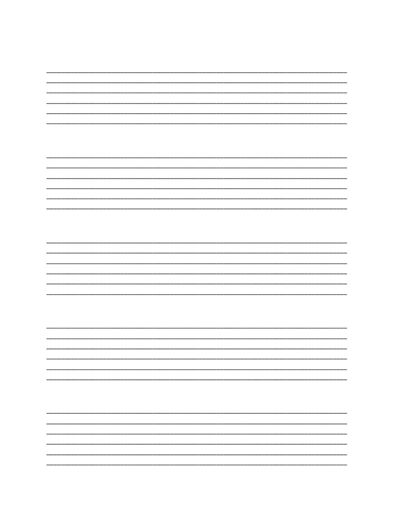 Tablature Lines x5 | PDF