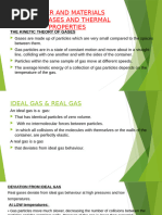 Ideal Gas Behavior and Molecular Motion | PDF | Gases | Temperature