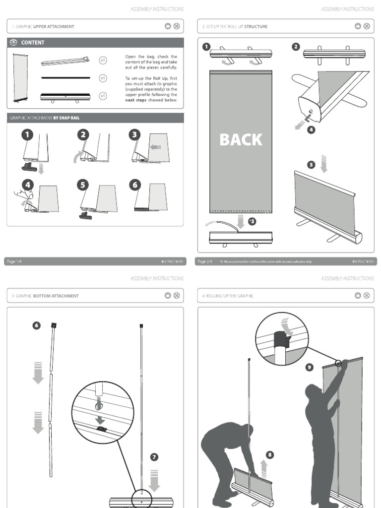Rollup Assembly Instructions | PDF