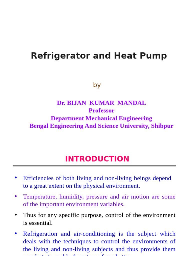 Refrigeration Pdf Refrigeration Air Conditioning