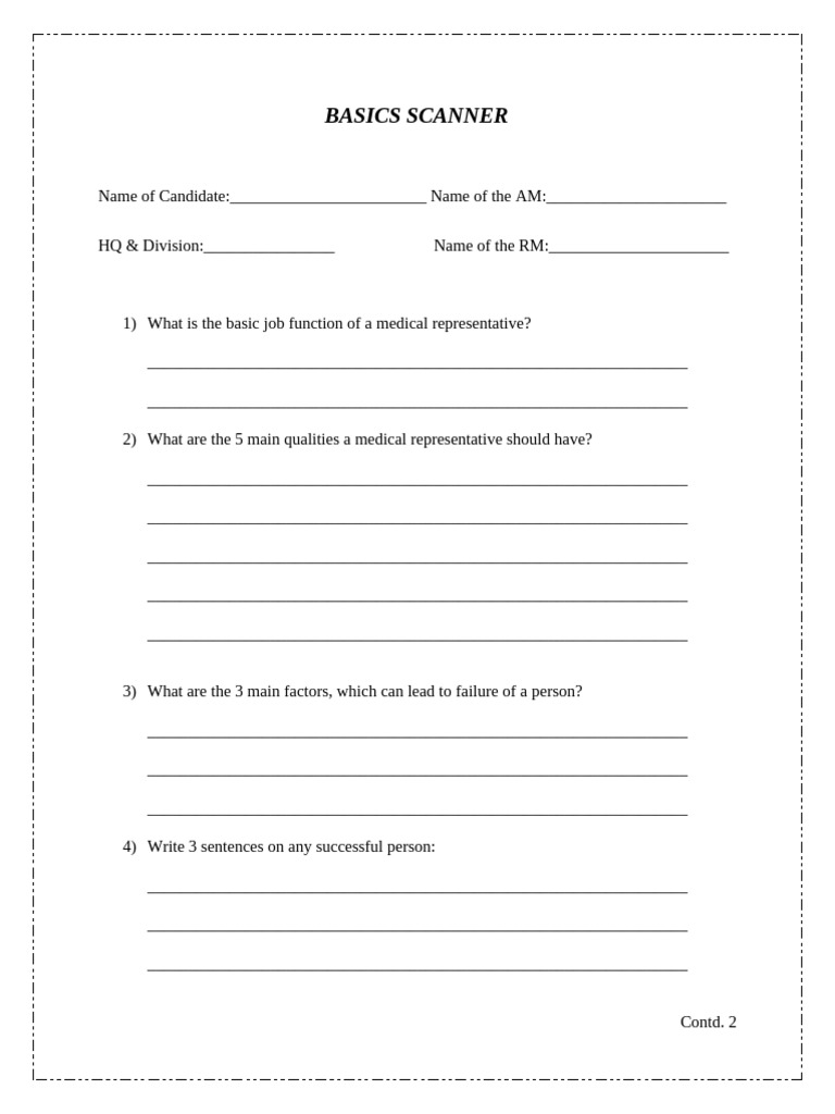 Medical Representative Basics Guide | PDF | Medical Specialties ...