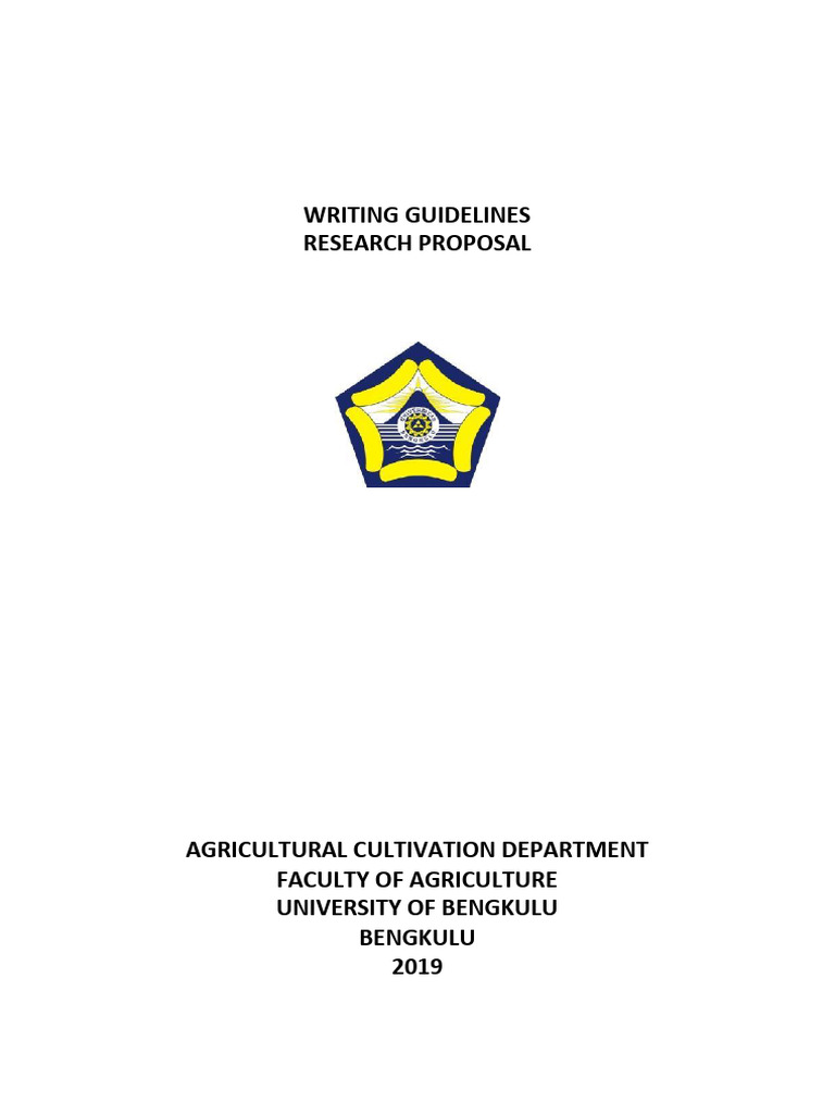 Writing Guidelines of Research Proposal | PDF | Data Analysis | Typefaces