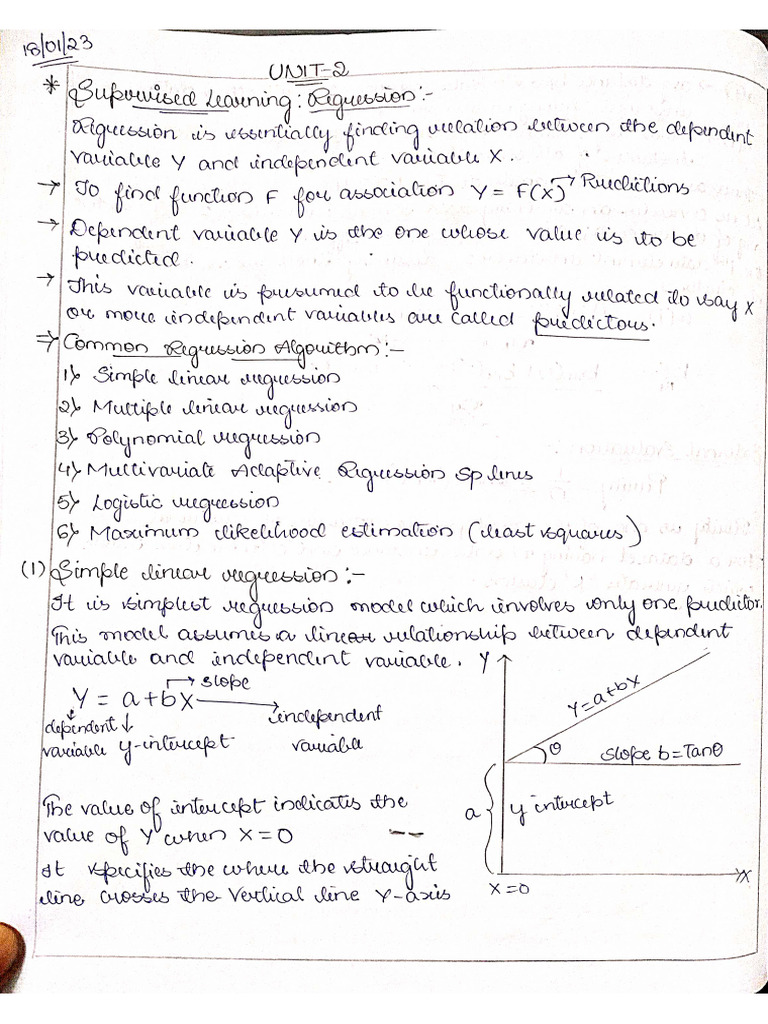 ML Unit-2 Notes | PDF