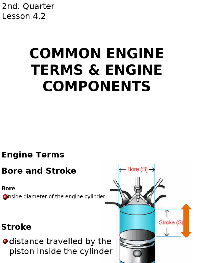 Engine Terms and Components Explained | PDF | Engines | Engineering