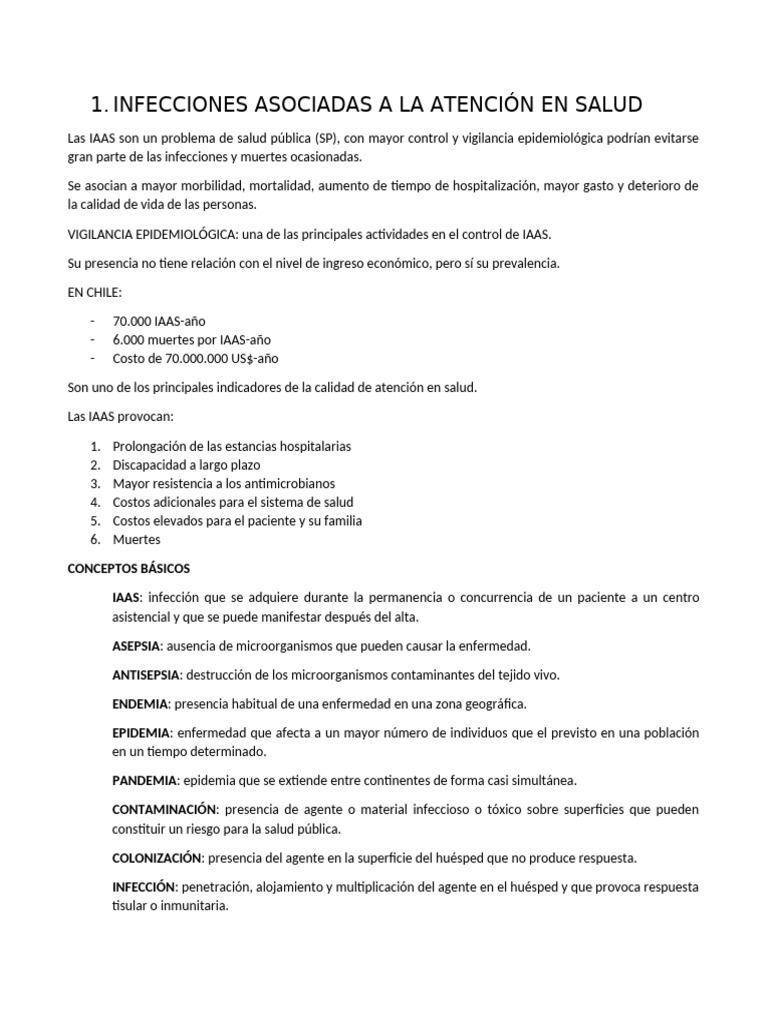 Control de Infecciones en Salud Pública | PDF | Infección ...