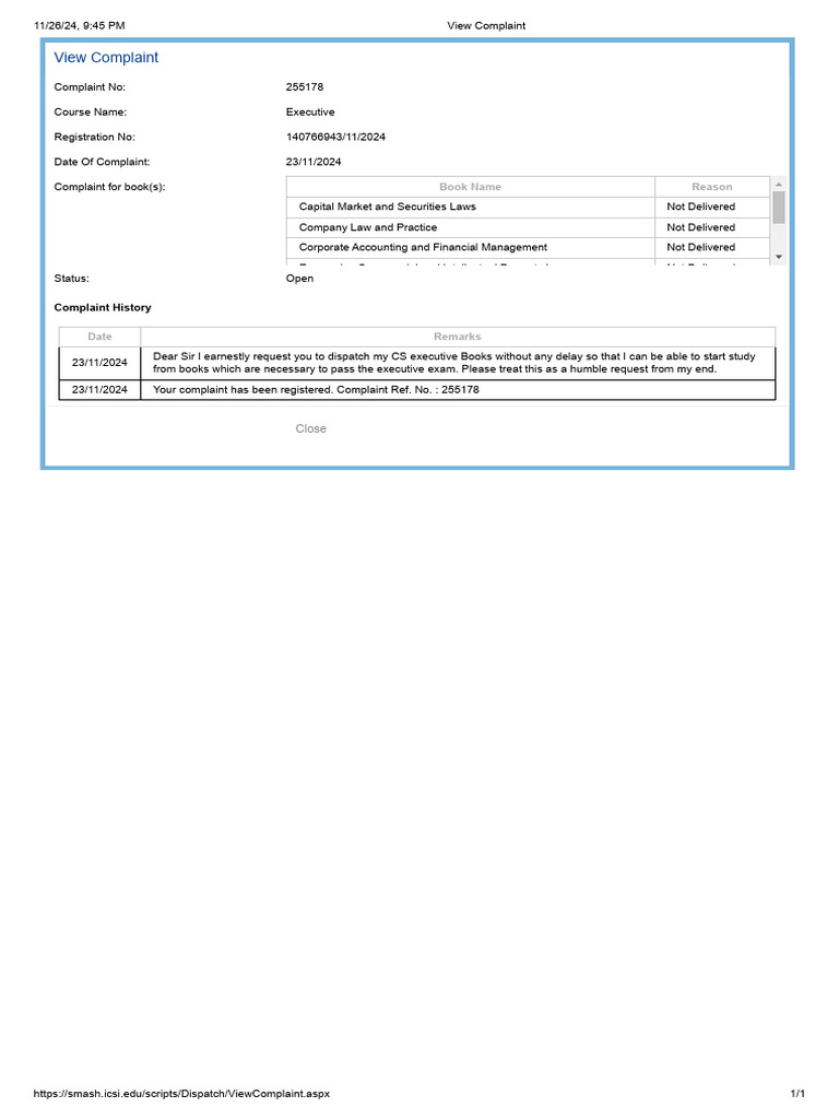 Complain 1 | PDF
