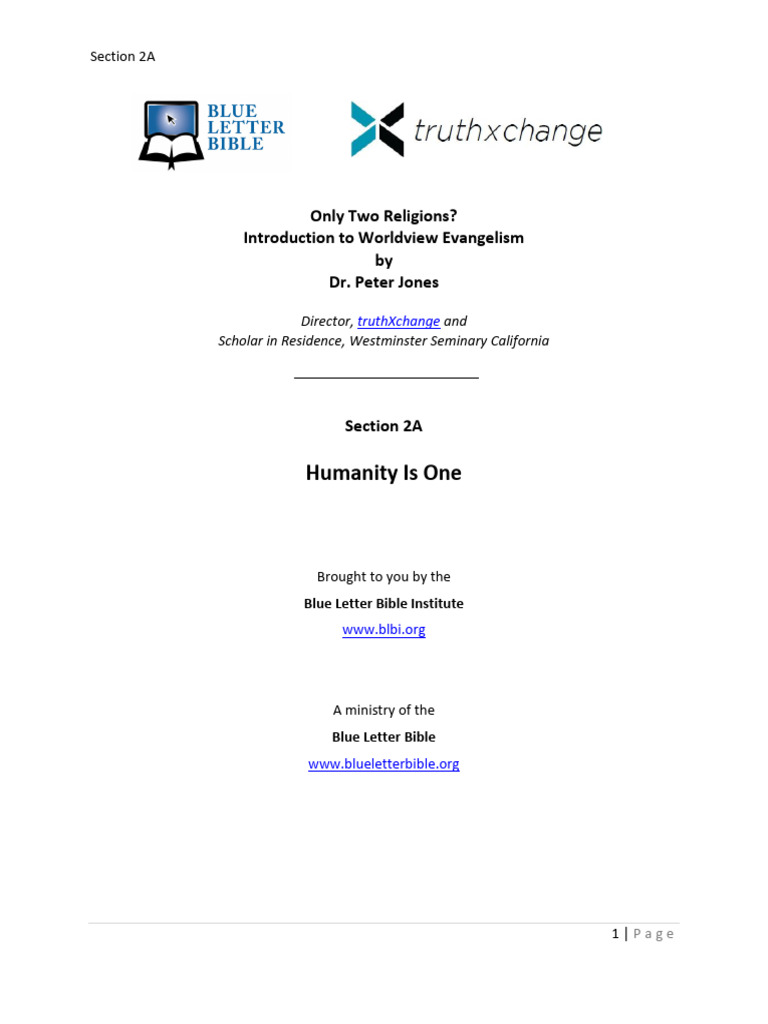 Understanding Oneism in Unity Movements | PDF | Religious Belief And ...