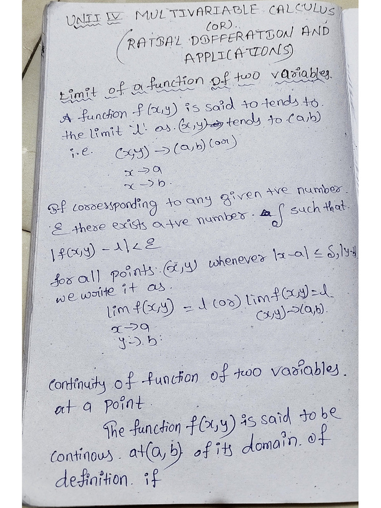 M&C 4th Unit Notes | PDF