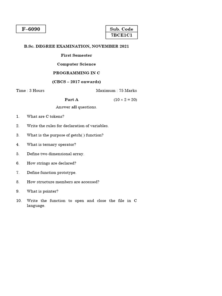 2021 - November - UG - B.Sc. Computer Science - B.Sc. Computer Science ...