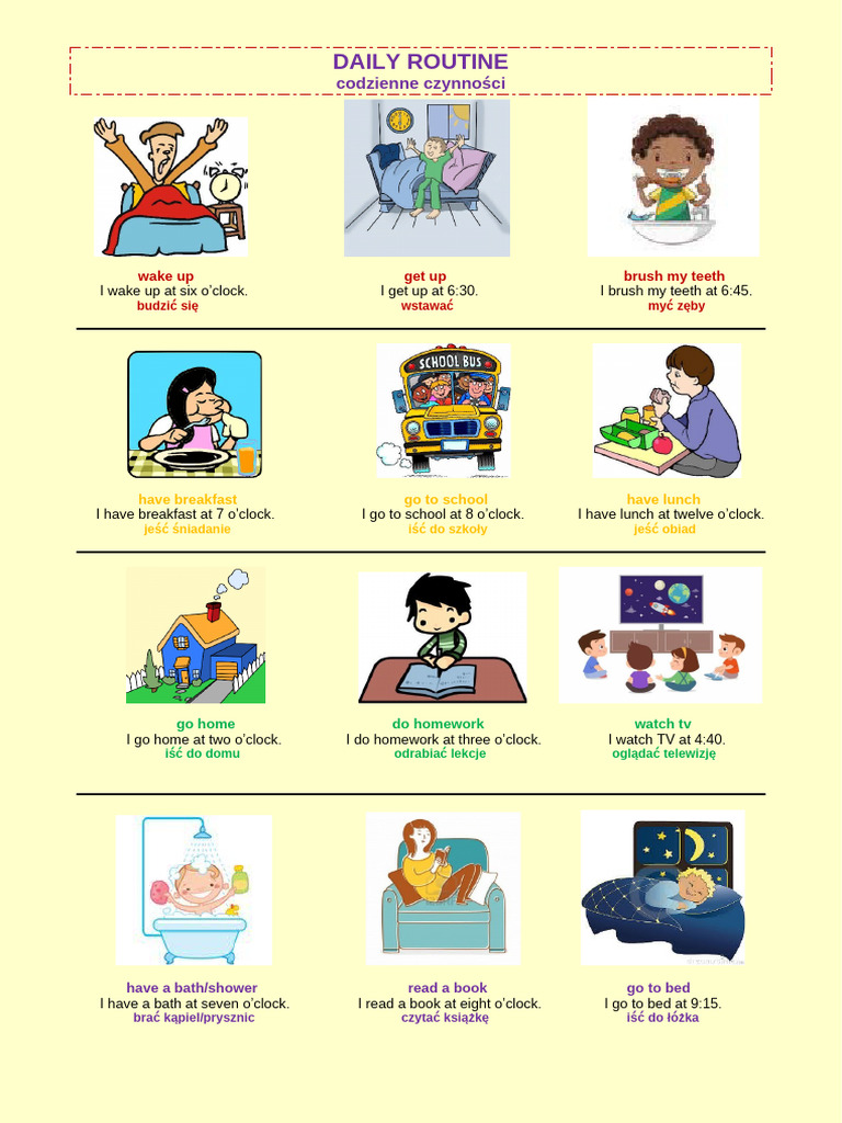 Daily Routine | PDF