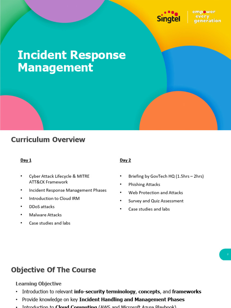 Cyber Incident Response Training Overview | PDF | Computer Security ...
