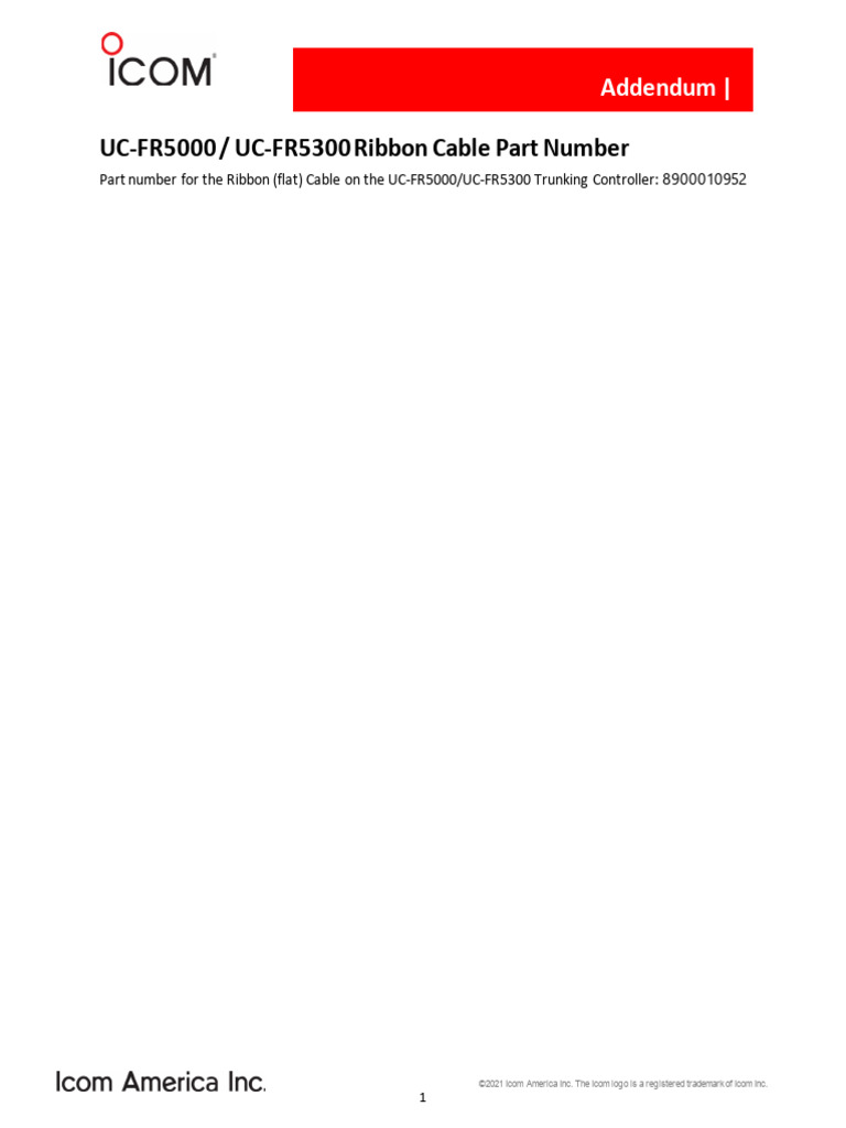 UC-FR5000/UC-FR5300 Cable Info | PDF | Transmitter | Computer Keyboard