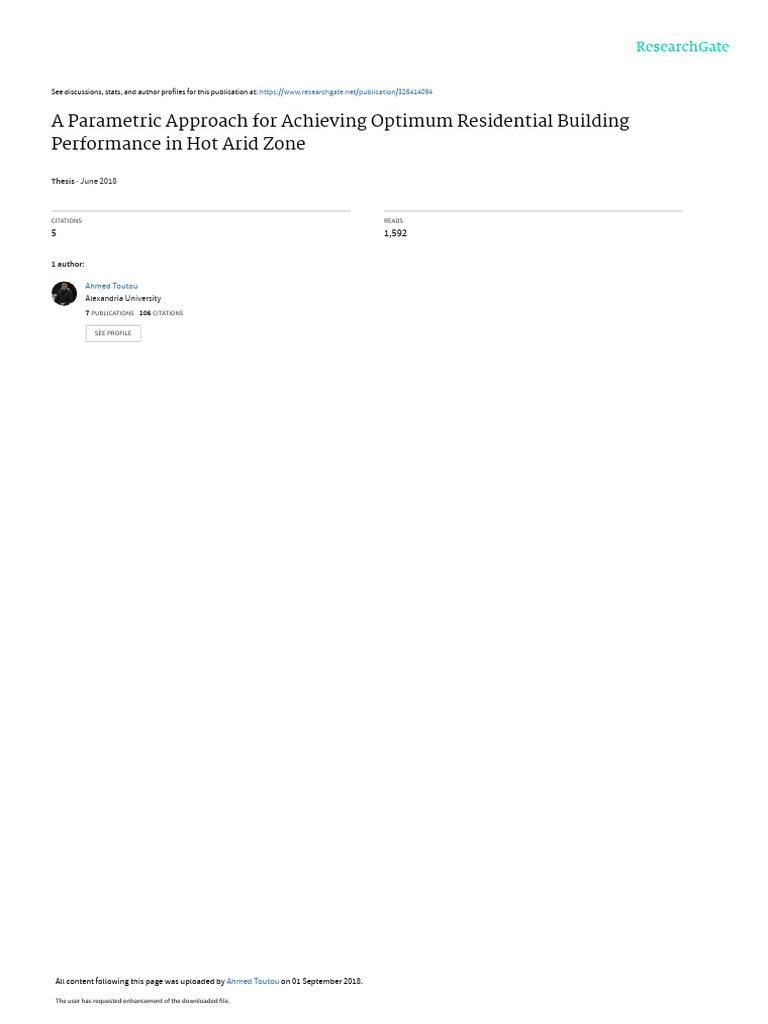 Optimum Building Performance in Arid Zones | PDF | Mathematical ...