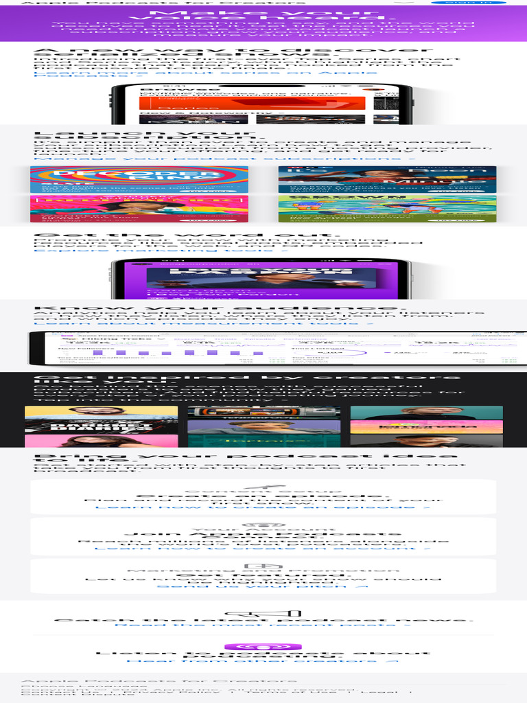 Apple Podcasts For Creators Pdf Podcast