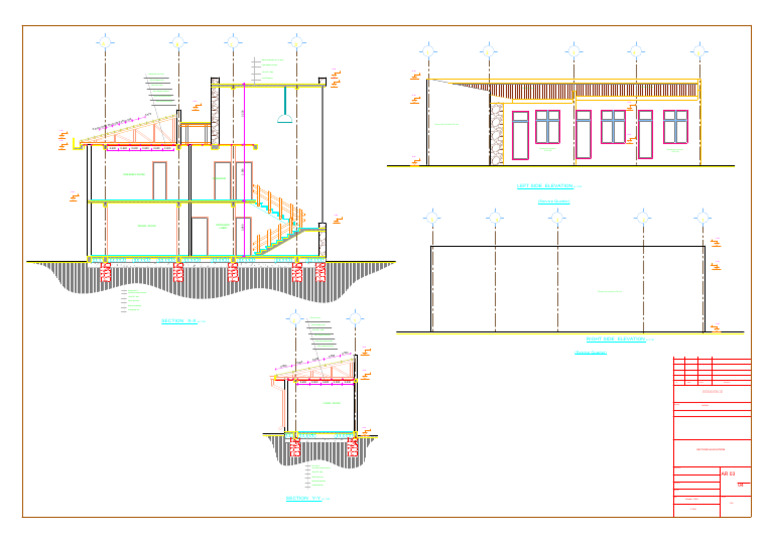SECTION DRAWINGS | PDF | Building Technology | Structural Engineering