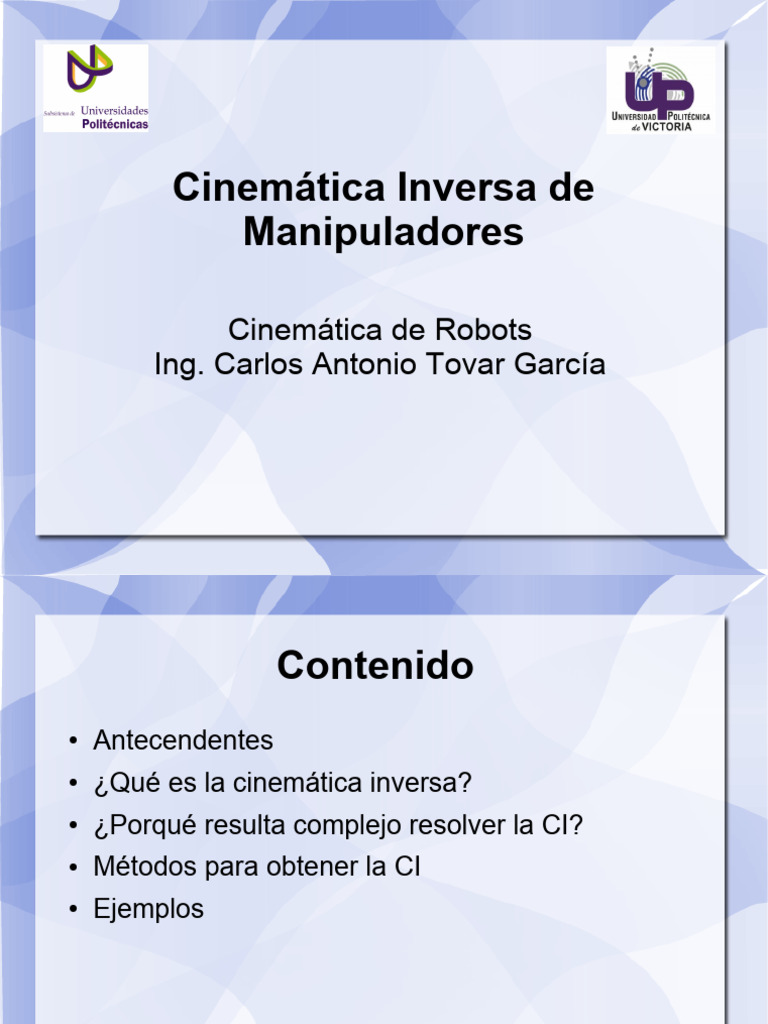 Cinemática Inversa | PDF | Funciones trigonométricas | Matriz (Matemáticas)