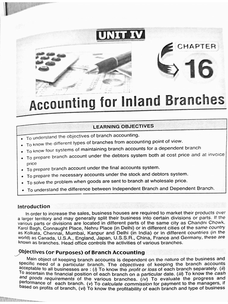 Branch Accounting | PDF